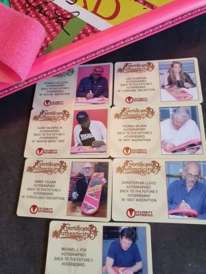 Back to the Future II - Hoverboard with 7 signatures! - Celebrity Authentics COA - Michael J. Fox, Christopher Lloyd + 5 more.