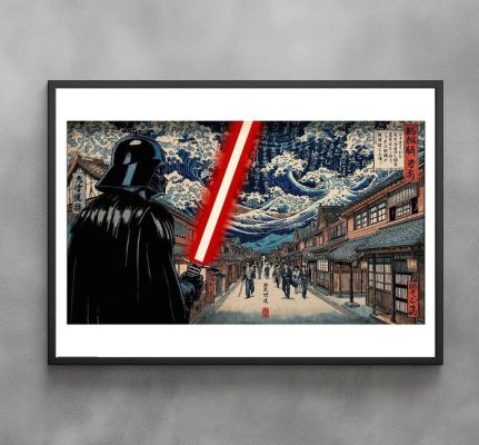 Sato Hageshi - Calm Before Storm - Darth Vader Star Wars - Signed and Numeroted 1/10