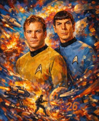 Star Trek - 2026 - edizione limitata -/30 original by Raffaele De Leo - (1970) | Catawiki