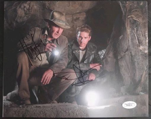 Indiana Jones and the Kingdom of the Crystal Skull - Dual signed by Harrison Ford & Shia LaBeouf - 8x10" - JSA LOA | Catawiki