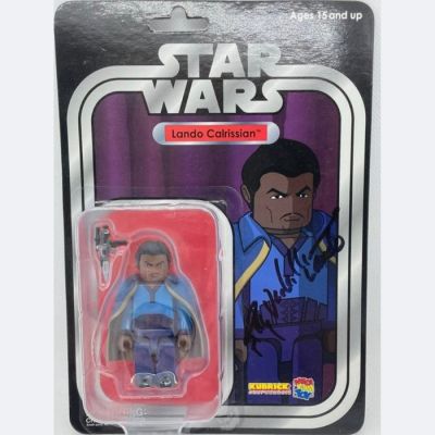 Star Wars - Signed by Billy Dee Williams (Lando Calrissian) - VERY RARE KUBRICK JAPAN FIGURE