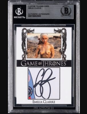 Game of Thrones - Emilia Clarke - Signed Trading Card - Beckett COA | Catawiki