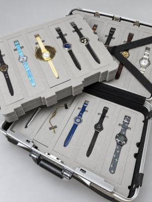 Complete Swatch James Bond 007 Collection (2002) - 20x watches in Deluxe Suitcase with 007 logo - Swatch