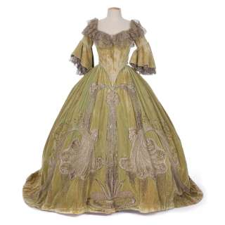 Lot 36 - Helen Millard green velvet period gown designed by Adrian from Marie Antoinette