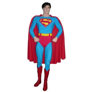 Screen Worn Christopher Reeve Superman Costume from Superman: The Movie and Superman II on Figure | Premiere Props