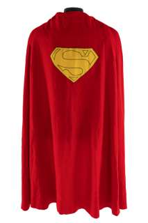 Lot 385 - CHRISTOPHER REEVE SUPERMAN MOVIE WORN CAPE FROM DC COMICS CONTEST IN 1979