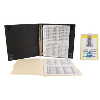 APOLLO 13 (1995) - Lot #526 : Command Module Pilot Thomas "Ken" Mattingly‘s (Gary Sinise) NASA Badge with Mission Control "Malfunction Procedures" Binder