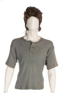 Lot 1121 - DAVID SPADE WIG AND SHIRT FROM JOE DIRT