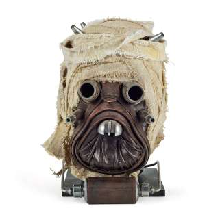 Tusken Raider Full Head Mask from The Mandalorian - Studio Auctions COA | Goldin