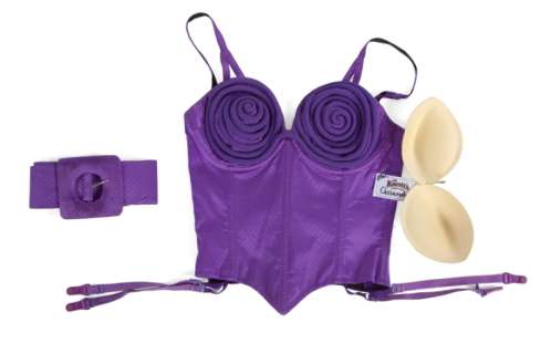 ELVIRA PURPLE CORSET COSTUME FROM KNOTT’S BERRY FARM SHOW | Julien’s