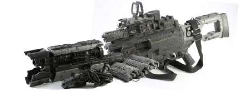 Spectral | Stunt Plasma Rifle and Accessories | Propstore