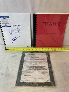 Titanic Cast Signed Scripts COA | misc / divers