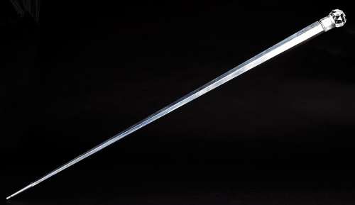 Lot 1756 - Michael Clark Duncan "The Kingpin" hero chrome cane from Daredevil.