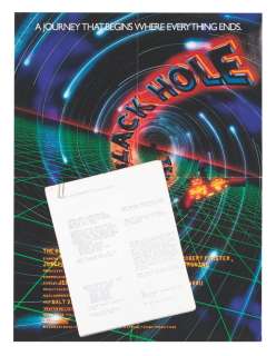A "The Black Hole" Trailer Script and Tagline Pitch. | Van Eaton Galleries