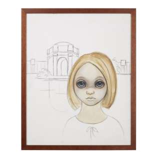 Lot 601 - Big Eyes | Girl With Big Eyes In The Park Painting Prop