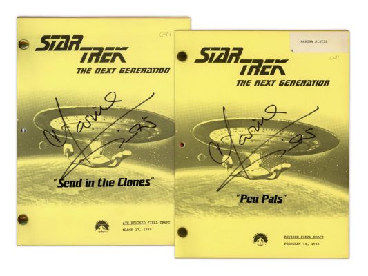 Lot 220 - (2) Star Trek TNG Marina Sirtis Signed Scripts | Weiss Auctions