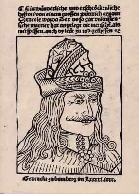 Lot 54 - Dracula woodcut prop | Piece of the Past