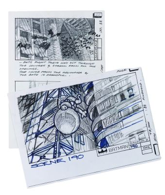 Lot 25 - A Pair of "Batman" Storyboard Sheets. | Van Eaton Galleries