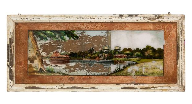 Matte Painting | Lot 289 - Vintage, On Glass, Framed | Julien’s