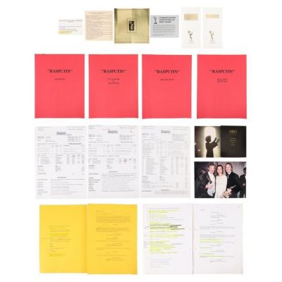 RASPUTIN: DARK SERVANT OF DESTINY (1996) - Lot #608 : The Alan Rickman Archive: Hand-Annotated Script, Call Sheets, Research Notes, Reviews, Articles and Emmy Award Envelope
