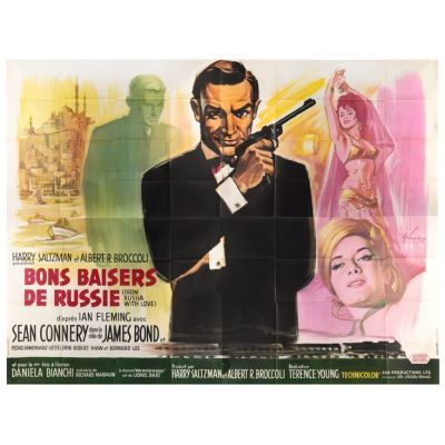 JAMES BOND: FROM RUSSIA WITH LOVE (1963) - Lot #756 : French Four-Panel Double Double Grande Affiche, 1964 (First Release)