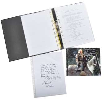 COLLECTION OF BERNARD HILL - LOTR - ORIGINAL PRODUCTION SCRIPT | Auctioneum Ltd