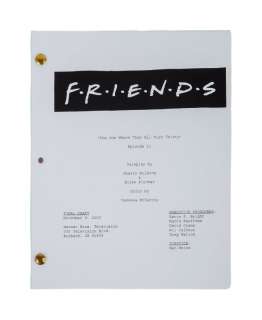Lot 39 - Friends | "The One Where They All Turn Thirty" Script Studio Made Reproduction (A)