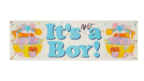 Lot 93 - Friends | "It‘s Not a Boy" Banner Prop Studio Made Reproduction (D)