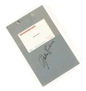 James Bond The Living Daylights (1987) Original Export Script signed by Director John Glen. | Ewbank’s