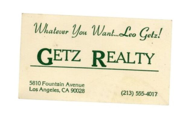 LETHAL WEAPON 3 (1992) - Lot #883 : Mike Papac Collection: Leo Getz‘s (Joe Pesci) Business Card