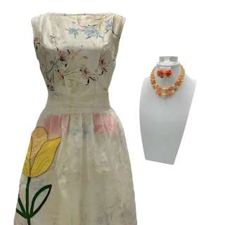 Lot ? - Dark Harvest Donna Shepard’s Elizabeth Reaser Cocktail Dress, Apron, Necklace & Earrings | VIP Fan Auctions