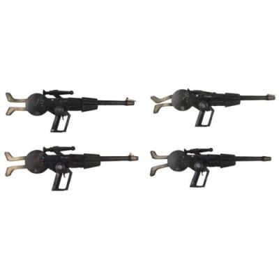 Masters of the Universe (1987) | Lot 399 : Set of Four Eternian Soldier Stunt Rifles | Propstore
