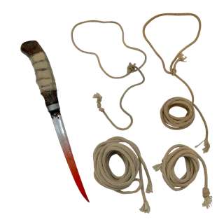 Fargo Season 5 Gator Tillman Joe Keery Screen Used Gator Wrist & Feet Ties, Gator’s Rope & Prop Rubber Munch Shiv Ep 509-510 | VIP Fan Auctions