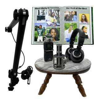 The Underdoggs Jaycen Snoop Dogg Screen Used Marble Table, Yearbook, Microphone, Microphone Stand, Recorder & Headphone | VIP Fan Auctions