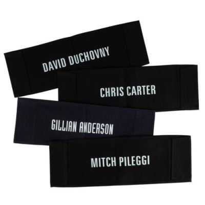 THE X-FILES (T.V. SERIES, 1993-2002) - Lot #1330 : Set of Four Main Cast Chairbacks