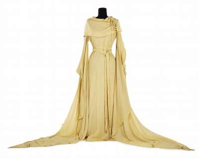 Jeanette MacDonald "Marie de Flor" ivory period dress designed by Adrian from Rose-Marie. | Profiles in History