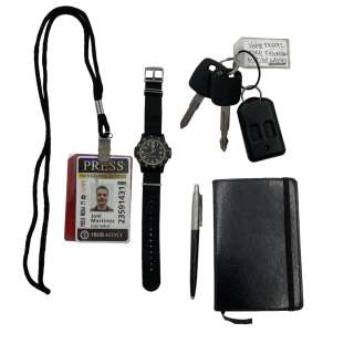 Civil War Joel Wagner Moura Screen Used Watch, Press ID, Keys, Pen & Notebook | VIP Fan Auctions