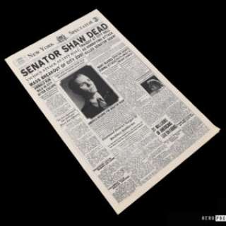 Fantastic Beasts And Where To Find Them - Fantastic Beasts and Where to Find Them (2016) – “Senator Shaw Dead” Newspaper