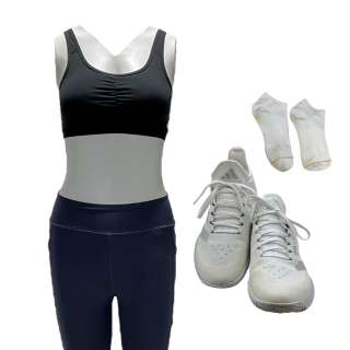 Challengers Tashi Screen Worn Tank Top, Leggings, Athletic Shoes & Socks Ch 15 Sc 51 | VIP Fan Auctions