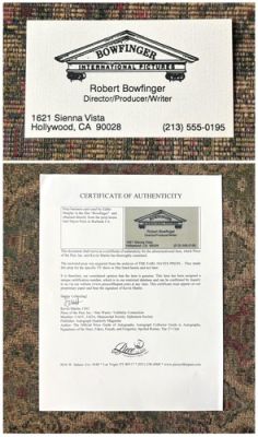 ORIGINAL BOWFINGER Business Card Movie Prop 1999 Steve Martin, Eddie Murphy COA | eBay US (Buy It Now)