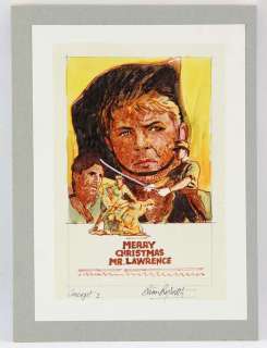 Merry Christmas Mr. Lawrence (1983) Original artwork by British designer and artist Brian Bysouth,… | Ewbank’s