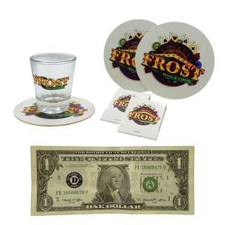 Poker Face Season 1 Charlie (Natasha Lyonne) Screen Used Shot Glasses, Coasters, Currency Bill & Matches Ep 101 | VIP Fan Auctions