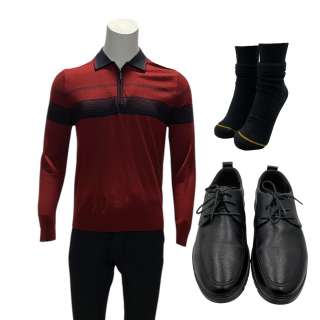 Everything Everywhere All at Once Waymond Wang (Ke Huy Quan) Screen Worn Sweater, Pants, Socks & Shoes | VIP Fan Auctions