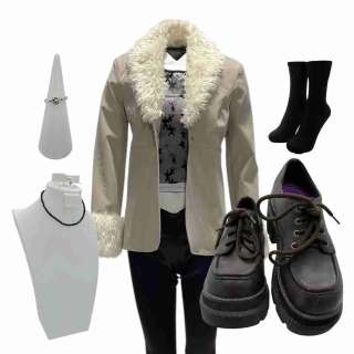 Lot #61: Y2K Laura (Rachel Zegler) Screen Worn Jacket, Shirt, Tank Top, Pants, Earrings, Ring Set, Necklace, Socks & Heels Ch 2 Sc 31-42