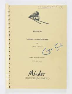 Minder - George Cole personally owned and Signed script ’for the episode ’Looking for Mr.… | Ewbank’s