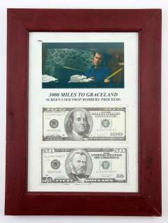 Lot 2058 - 3000 Miles to Graceland (2001) - Screen used robbery currency proceeds from the movie starring Kurt
