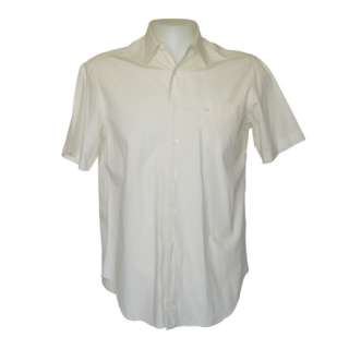 JFK – Jim Garrison (Kevin Costner) Cream Short-Sleeve Dress Shirt with Monogram