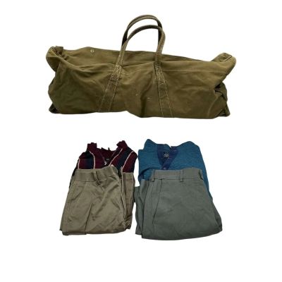 All the Devils Are Here Grady (Sam Claflin) Screen Used Bag W/ Clothing | VIP Fan Auctions