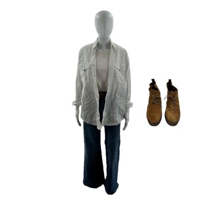 All of You Laura (Imogen Poots) Screen Worn Button-Up Shirt, Tank Top, Jeans, Belt & Boots Ch 25 Sc 80 | VIP Fan Auctions