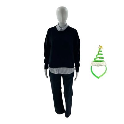 Lot 93: Oh What Fun Channing Clauster Screen Worn Jeans, Button-Up Shirt & Sweater Ch 6 Sc 107-131 | VIP Fan Auctions